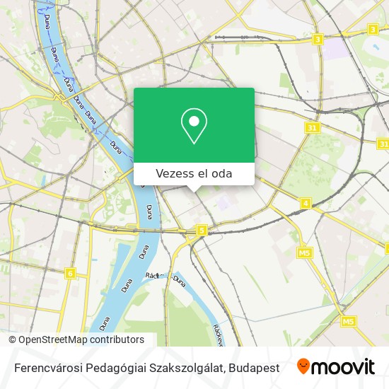 Ferencvárosi Pedagógiai Szakszolgálat térkép