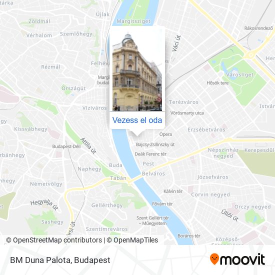 BM Duna Palota térkép