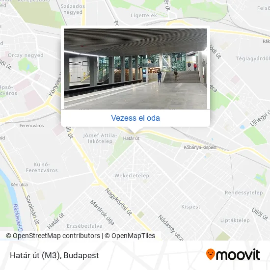 Határ út (M3) térkép