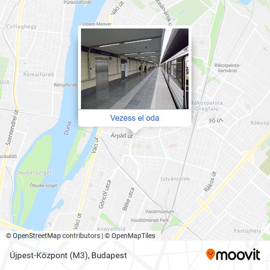 Újpest-Központ (M3) térkép