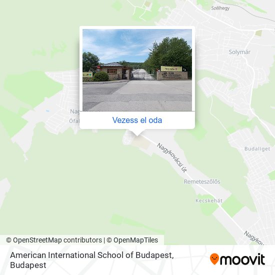 American International School of Budapest térkép