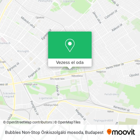 Bubbles Non-Stop Önkiszolgáló mosoda térkép