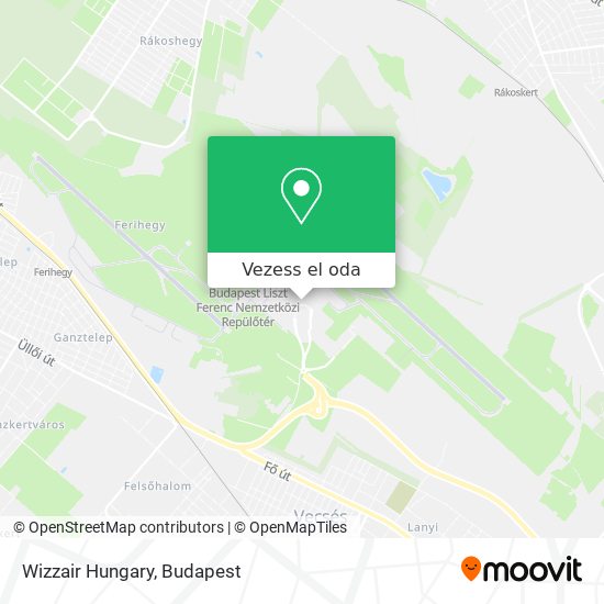 Wizzair Hungary térkép