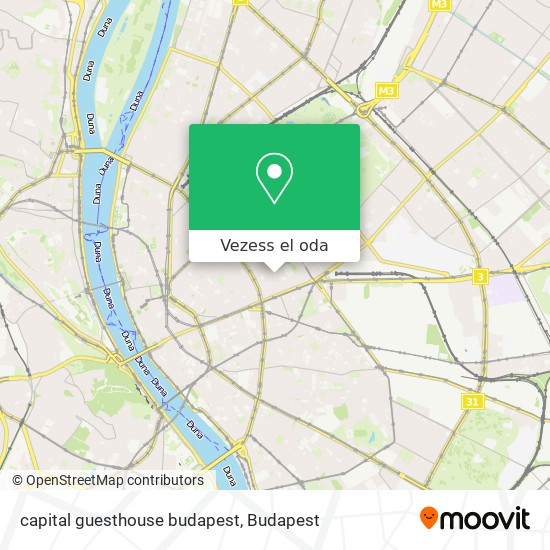 capital guesthouse budapest térkép