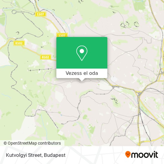 Kutvolgyi Street térkép