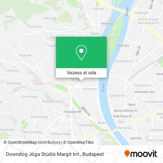 Downdog Jóga Stúdió Margit krt. térkép