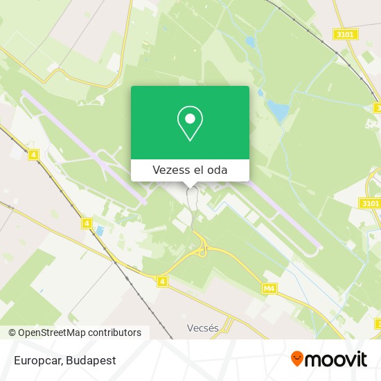 Europcar térkép