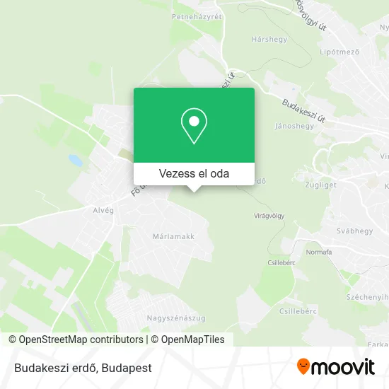 Budakeszi erdő térkép
