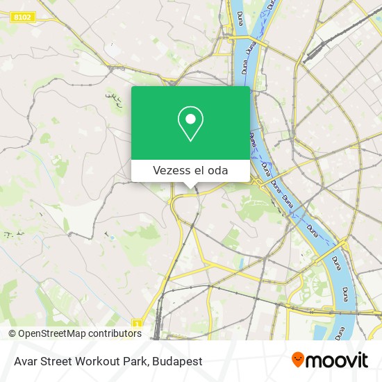 Avar Street Workout Park térkép