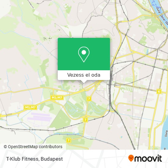 T-Klub Fitness térkép