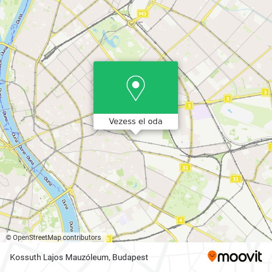 Kossuth Lajos Mauzóleum térkép