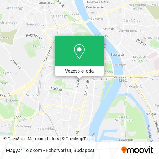 Magyar Telekom - Fehérvári út térkép