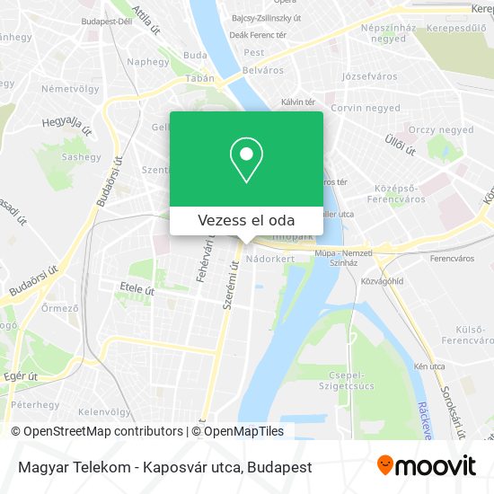 Magyar Telekom - Kaposvár utca térkép