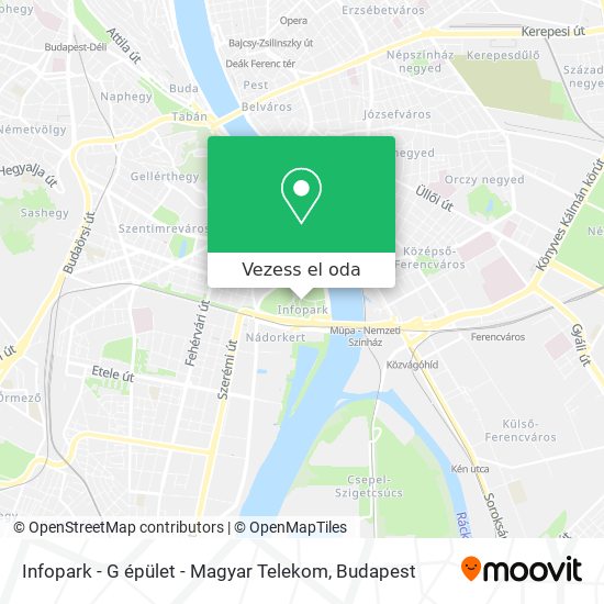 Infopark - G épület - Magyar Telekom térkép