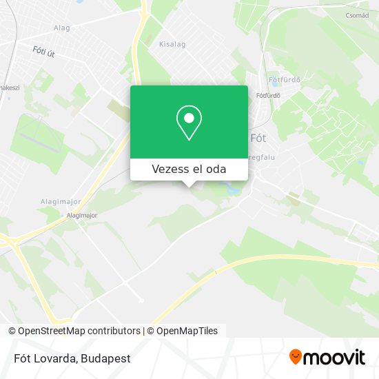 Fót Lovarda térkép