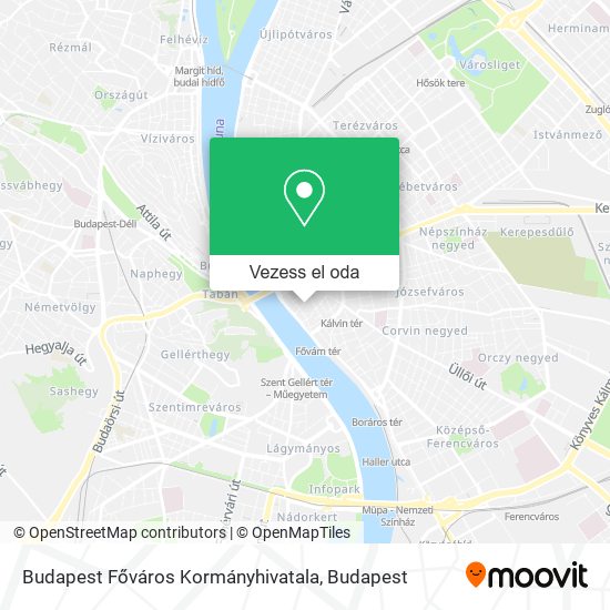 Budapest Főváros Kormányhivatala térkép