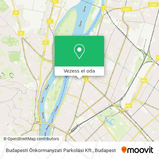 Budapesti Önkormanyzati Parkolási Kft. térkép