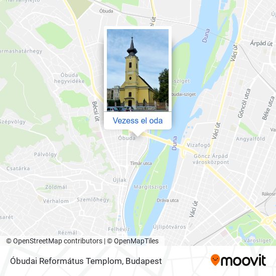 Óbudai Református Templom térkép