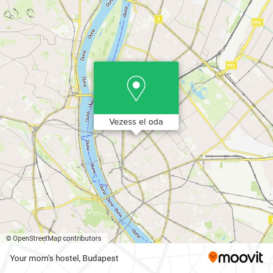 Your mom's hostel térkép