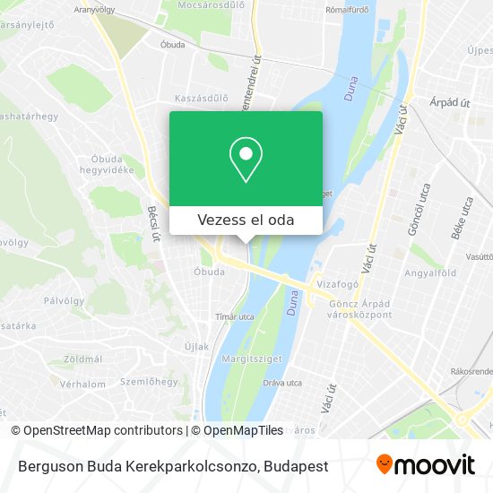 Berguson Buda Kerekparkolcsonzo térkép