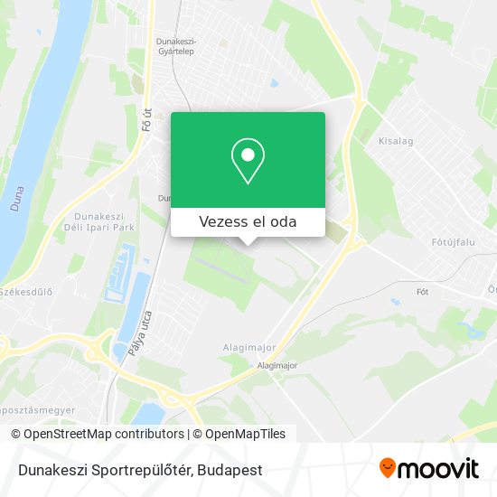 Dunakeszi Sportrepülőtér térkép