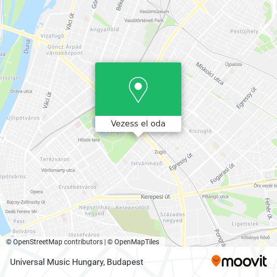Universal Music Hungary térkép