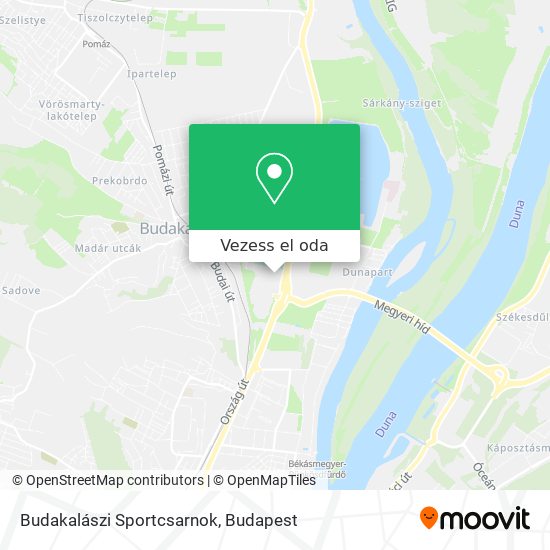 Budakalászi Sportcsarnok térkép