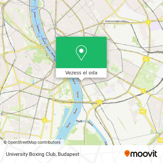 University Boxing Club térkép