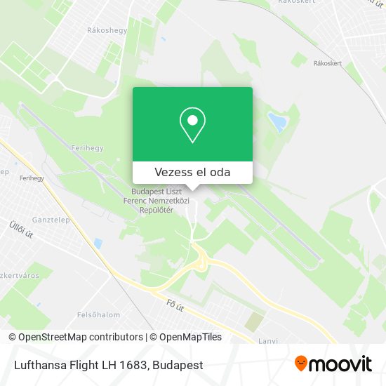 Lufthansa Flight LH 1683 térkép