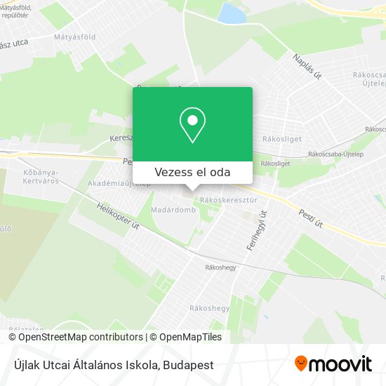 Újlak Utcai Általános Iskola térkép