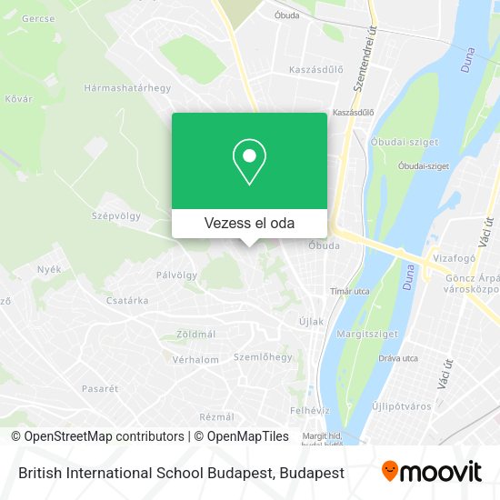 British International School Budapest térkép