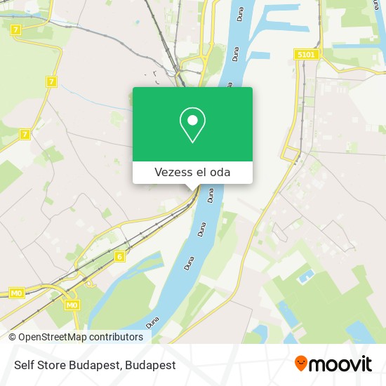 Self Store Budapest térkép