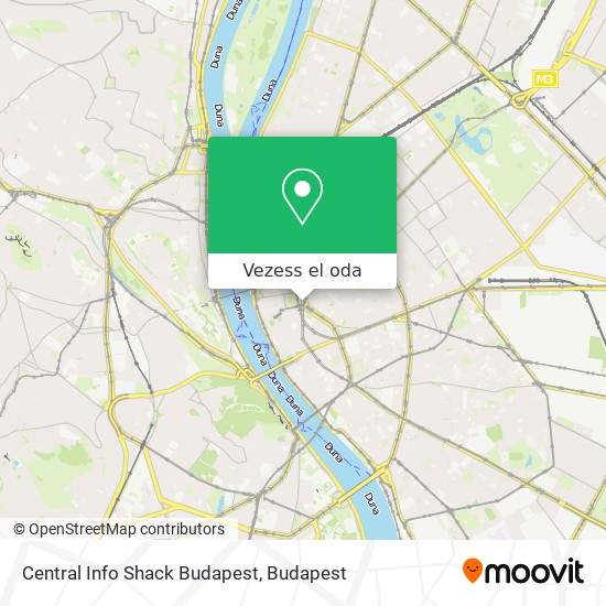Central Info Shack Budapest térkép