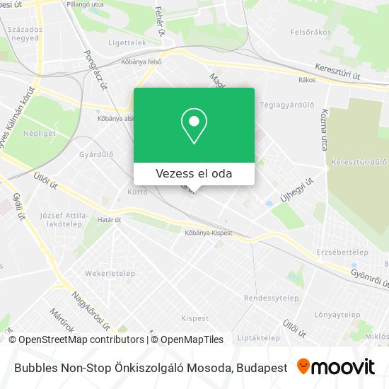 Bubbles Non-Stop Önkiszolgáló Mosoda térkép