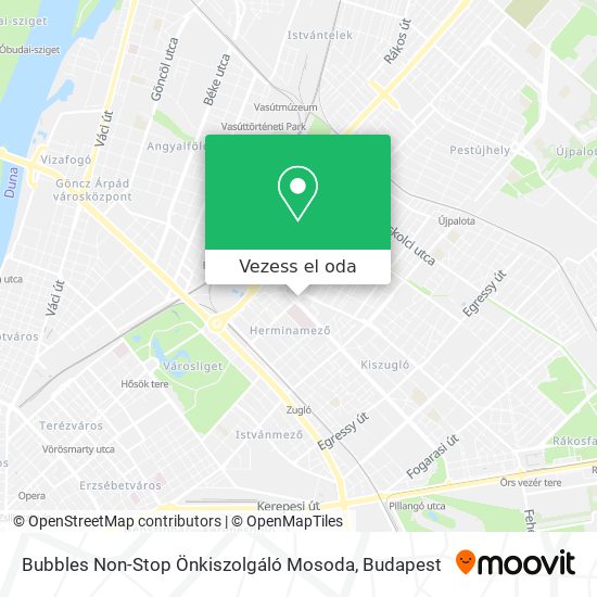 Bubbles Non-Stop Önkiszolgáló Mosoda térkép