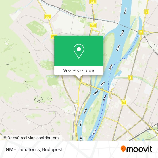 GME Dunatours térkép