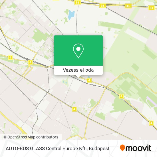 AUTO-BUS GLASS Central Europe Kft. térkép