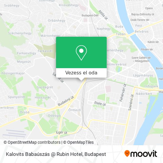 Kalovits Babaúszás @ Rubin Hotel térkép