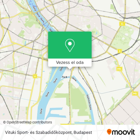 Vituki Sport- és Szabadidőközpont térkép
