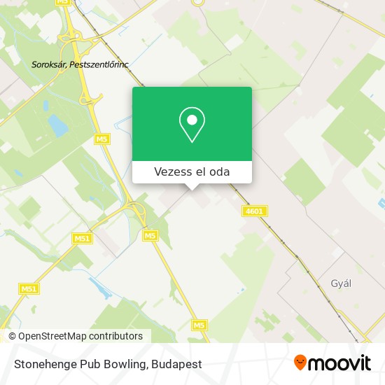 Stonehenge Pub Bowling térkép