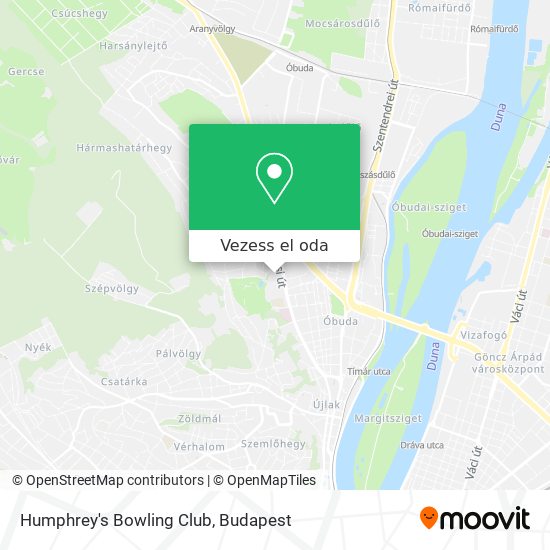 Humphrey's Bowling Club térkép