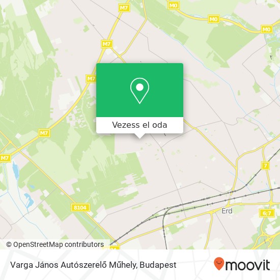 Varga János Autószerelő Műhely térkép