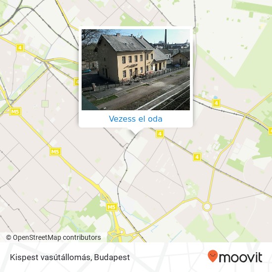 Kispest vasútállomás térkép