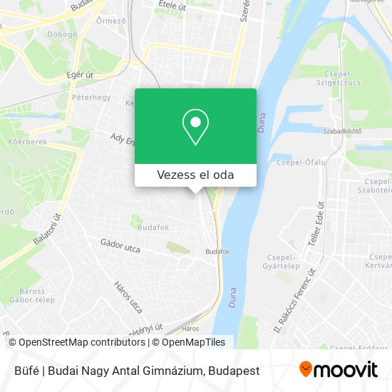Büfé | Budai Nagy Antal Gimnázium térkép