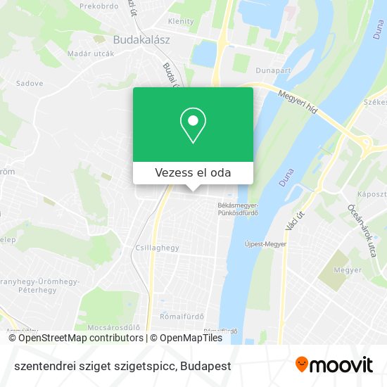 szentendrei sziget szigetspicc térkép