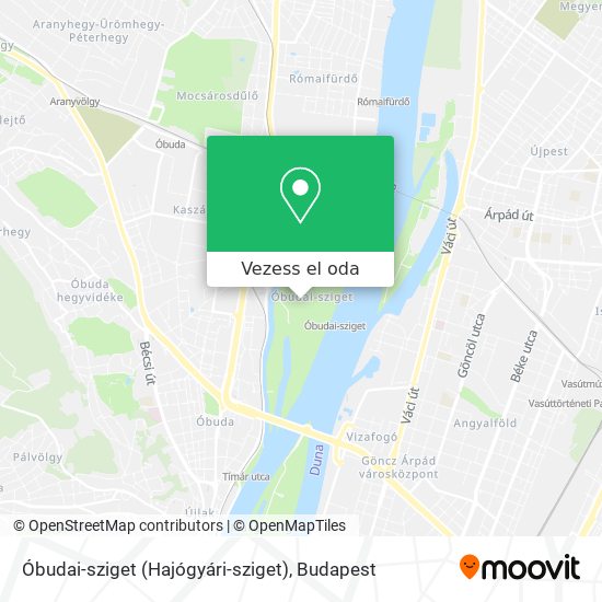 Óbudai-sziget (Hajógyári-sziget) térkép
