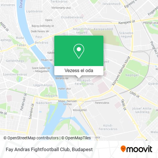 Fay Andras Fightfootball Club térkép