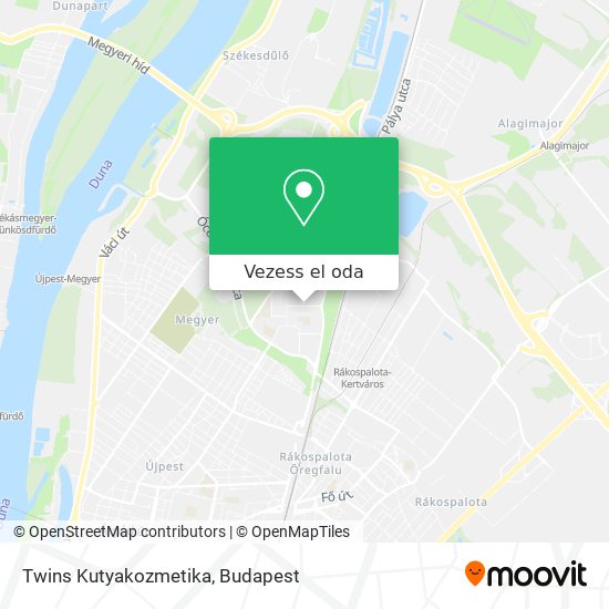 Twins Kutyakozmetika térkép