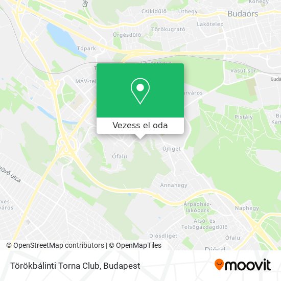 Törökbálinti Torna Club térkép