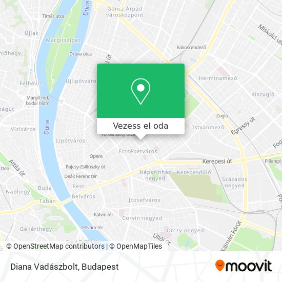 Diana Vadászbolt térkép